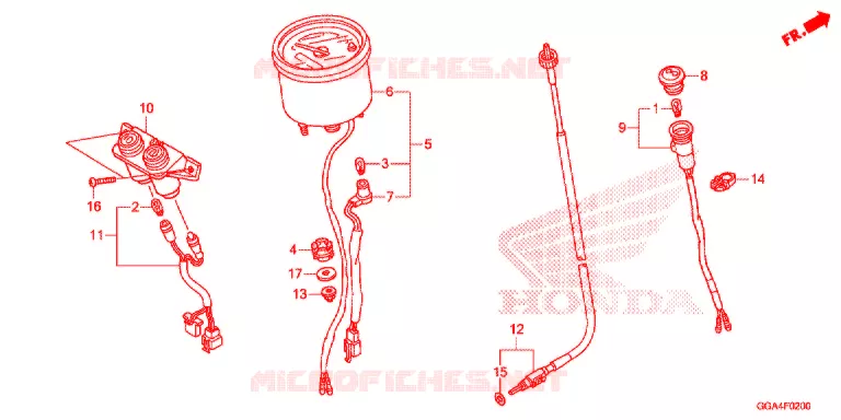 COMPTEUR Honda SCOOTER 50 RUCKUS 2018  NPS50J_A