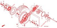 ROUE ARRIERE pour Honda VT 1300 FURY ABS de 2012