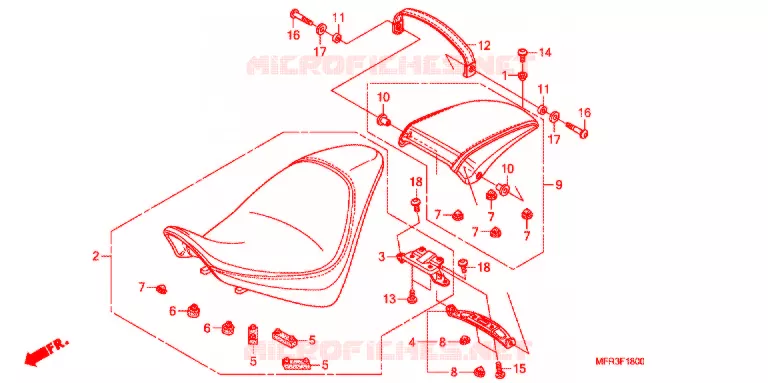 SELLE Honda MOTO 1300 VT 2011  VT1300CXAA