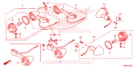 CLIGNOTANT pour Honda VT 1300 C FURY RED de 2018