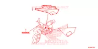 AUTOCOLLANTS pour Honda XR 650 L de 2018