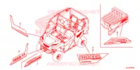 AUTOCOLLANTS pour Honda PIONEER 1000 M3 de 2018
