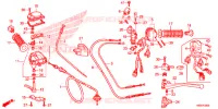 LEVIER DE GUIDON   CABLE   COMMODO pour Honda TRX 250 FOURTRAX RECON Standard de 2018