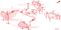 FEU ARRIERE pour Honda FOURTRAX 680 RINCON RED de 2018