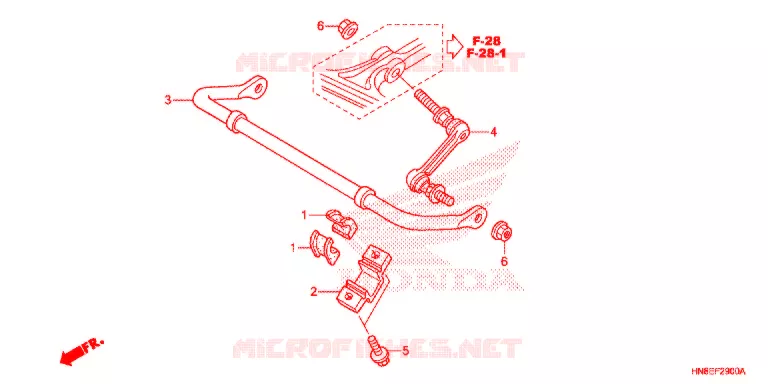 BARRE ANTI ROULIS Honda ATV 680 FOURTRAX 2019  TRX680FAK