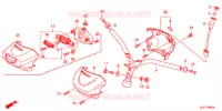 GUIDON   CARENAGE pour Honda BENLY 50 de 2021