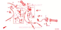 LEVIER DE GUIDON   CABLE   COMMODO pour Honda 50 CROSS CUB de 2019