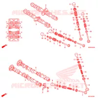 ARBRE A CAMES   SOUPAPE pour Honda CB 400 SUPER FOUR RED de 2018
