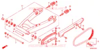BRAS OSCILLANT pour Honda CB 400 SUPER FOUR RED de 2018