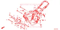 CADRE pour Honda CB 400 SUPER FOUR RED de 2018