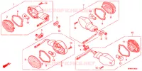 CLIGNOTANT pour Honda CB 400 SUPER FOUR RED de 2018