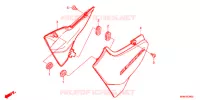 COUVERCLES LATERAUX pour Honda CB 400 SUPER BOL D\'OR ABS E Packagge WHITE de 2018