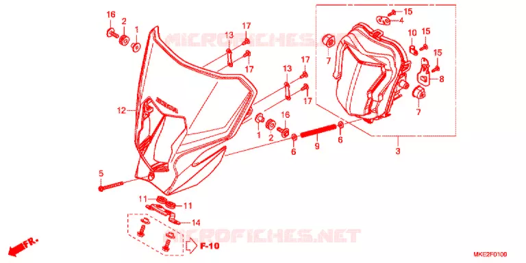 PHARE Honda MOTO 450 CRF 2019  CRF450LK