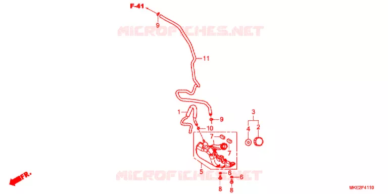 VASE D'EXPANSION Honda MOTO 450 CRF 2018  CRF450LK