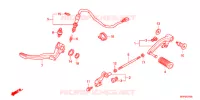 PEDALE pour Honda CB 1300 SUPER BOL DOR ABS WHITE de 2019