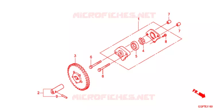 POMPE A HUILE Honda SCOOTER 50 VISION 2012  NSC50MPDC