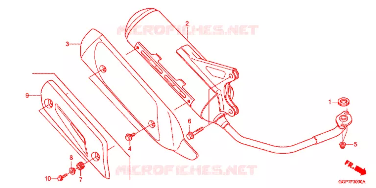SILENCIEUX D'ECHAPPEMENT Honda SCOOTER 50 VISION 2013  NSC50MPDC