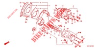 CARTER ARRIERE GAUCHE pour Honda CB 1100 ABS de 2013