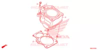 CYLINDRE pour Honda FOURTRAX 500 FOREMAN RUBICON 4X4 AT DCT EPS ED de 2019