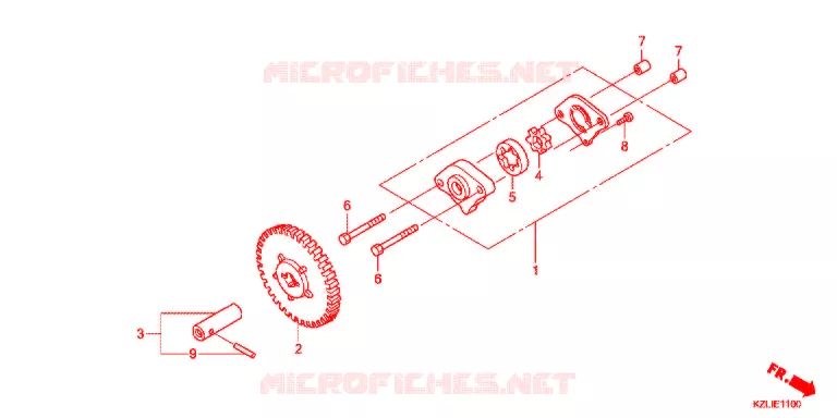 POMPE A HUILE Honda SCOOTER 110 SPACY 2015  NSC110SC