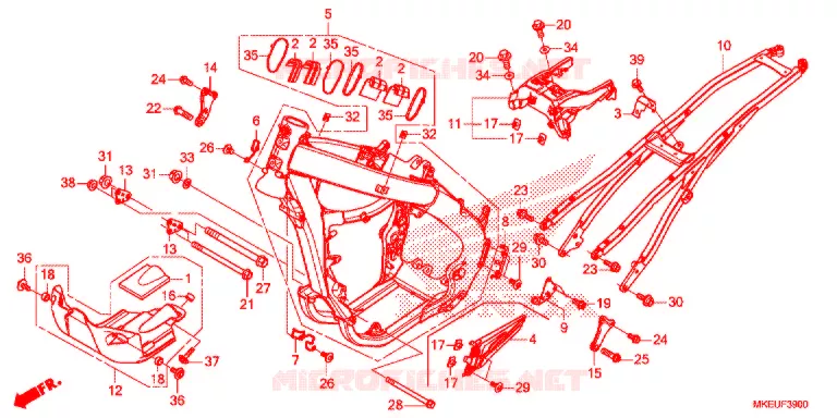 CADRE Honda MOTO 450 CRF 2019  CRF450LK