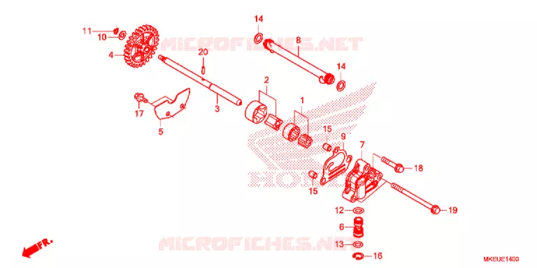 POMPE A HUILE Honda MOTO 450 CRF 2019  CRF450LK