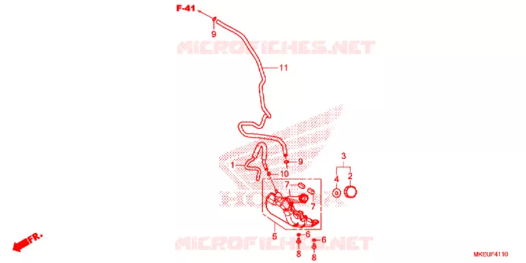 VASE D'EXPANSION Honda MOTO 450 CRF 2019  CRF450LK