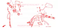 LEVIER DE GUIDON   CABLE   COMMODO pour Honda NS 50 F RED de 1988