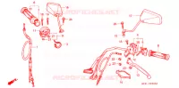 LEVIER DE GUIDON   CABLE   COMMODO pour Honda NS 50 F BLUE de 1988
