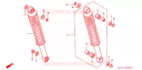 AMORTISSEUR ARRIERE pour Honda BENLY CL 50 de 1999