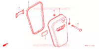 COUVERCLES LATERAUX pour Honda BENLY CL 50 de 1999