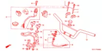 GUIDON   TE DE FOURCHE pour Honda BENLY CL 50 de 1999