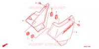 COUVERCLES LATERAUX pour Honda CB 400 SUPER BOL D\'OR Solid color with half cowl de 2006