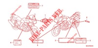 ETIQUETTE DE PRECAUTIONS (CB400S6,8/SA8) pour Honda CB 400 SUPER BOL D\'OR Solid color with half cowl de 2006