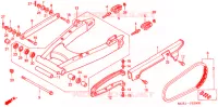 BRAS OSCILLANT pour Honda CB 400 SUPER FOUR SOLID COLOR de 2001