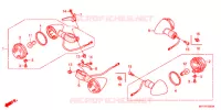 CLIGNOTANT pour Honda VT 1300 C ABS de 2010
