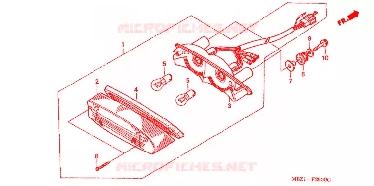 FEU ARRIERE Honda MOTO 600 HORNET 1998  CB600FW