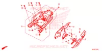COUVERCLE LATERAL   PORTE BAGAGE ARRIERE (CRF1000A/AL/D/DL) pour Honda AFRICA TWIN 1000 ROUGE RALLY de 2019