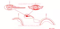 AUTOCOLLANTS pour Honda SHADOW 400 de 1999