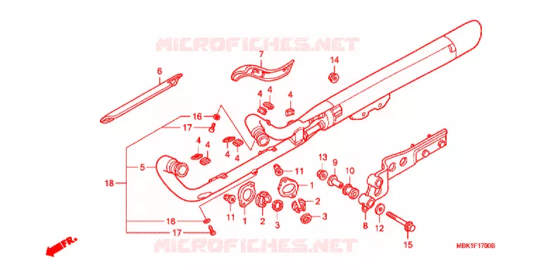 SILENCIEUX D'ECHAPPEMENT Honda MOTO 400 SHADOW 1999  NV400C2X
