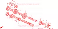 BOITE DE VITESSES pour Honda CHALY 50 de 1988