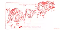CYLINDRE   CULASSE pour Honda CHALY 50 de 1988