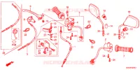 LEVIER DE GUIDON   CABLE   COMMODO pour Honda SUPER CUB 50 PRO -J- de 2012