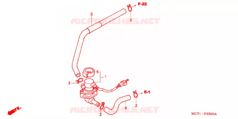 VALVE DE COMMANDE D'INJECTION D'AIR Honda SCOOTER 400 SILVERWING 2003  FJS400D3