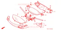 GUIDON   CARENAGE pour Honda 250 FREEWAY With speed warning light de 1991