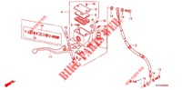 MAITRE CYLINDRE DE FREIN AVANT pour Honda FUSION 250 X Color order plan de 2003