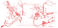 COMMODO   LEVIER   CABLE pour Honda FUSION 250 X Color order plan de 2003