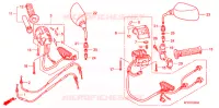 COMMODO   LEVIER   CABLE pour Honda FUSION 250 X Color order plan de 2003