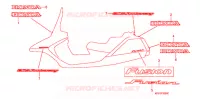 AUTOCOLLANTS pour Honda FUSION 250 X Color order plan de 2003