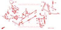 BEQUILLE   PEDALE DE FREIN pour Honda FUSION 250 X Color order plan de 2003